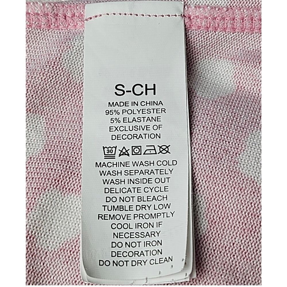 KATE SPADE WOMEN’S LOUNGE/SLEEP LONG SLEEVE DRESS – PINK W/ WHITE STARS – SIZE S - Picture 8 of 8
